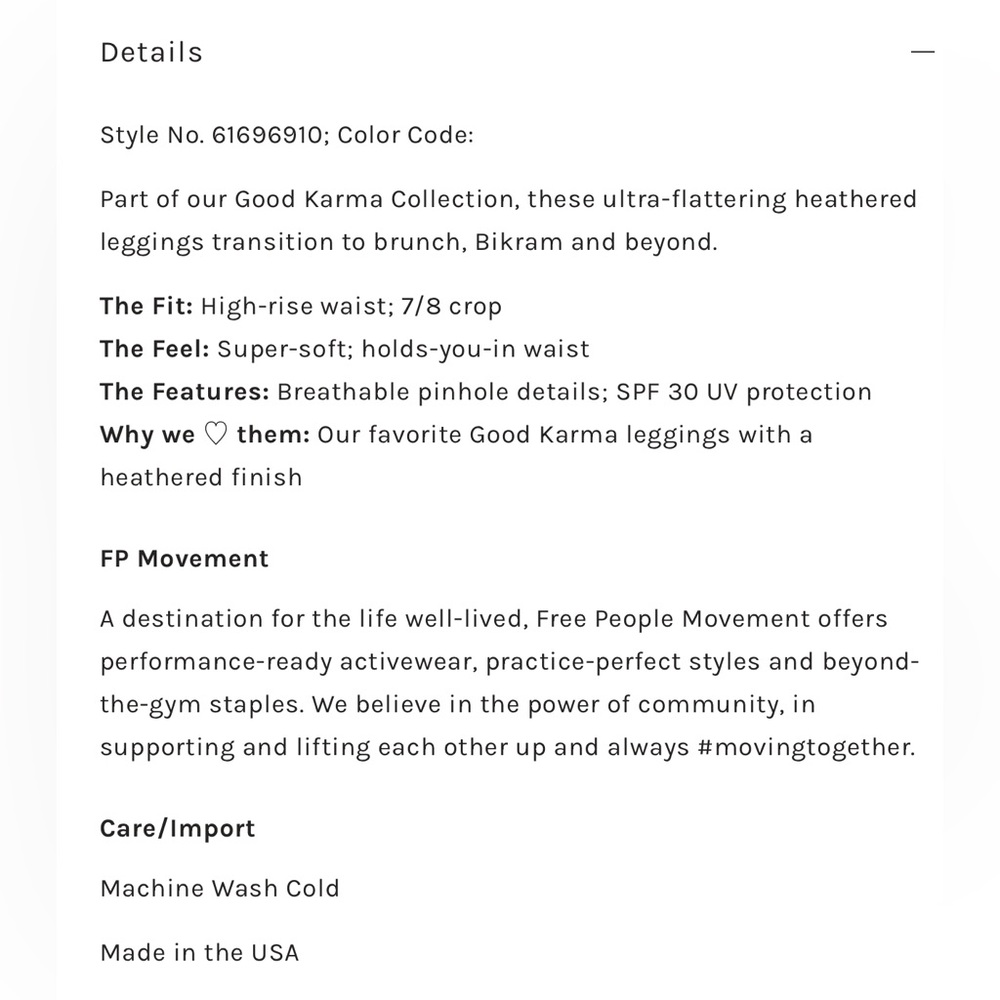 NEW! Free People Good Karma Heathered SET - Picture 8 of 8